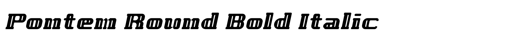 Pontem Round Bold Italic image